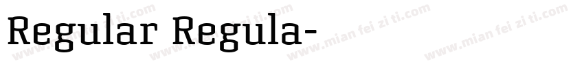 Regular Regula字体转换